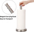 Free Standing Paper Towel Holder with Heavy Weighted Stainless Steel Base, Countertop (Brushed Nickel)