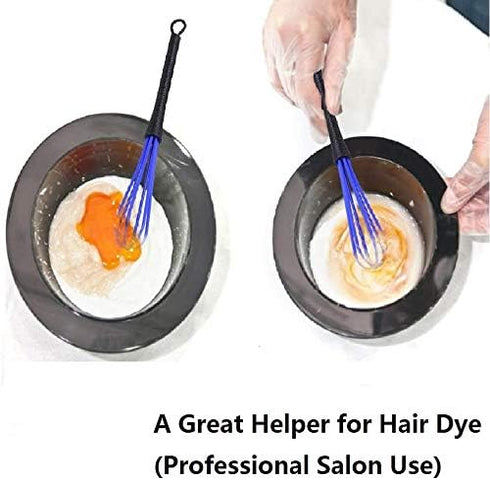 GOTOTOP 5 PCS Plastic Salon Barber Hairdressing Hair Color Dye Cream Whisk Mixer Stirrer Tools