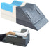 KingPavonini 4-Height Adjustable Leg Elevation Pillows for After Surgery, Memory Foam with 3 Handles and Insert Pad,