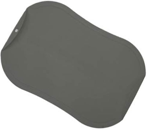 doblé Non-Scratch Flexible Cutting Board for Chopping, Scratch Free Juice Grooves with Easy Grip Handle, Non-Slip Dishwasher Safe for Kitchen (Medium (13.5" x 9.3"), Space gray) by dobl