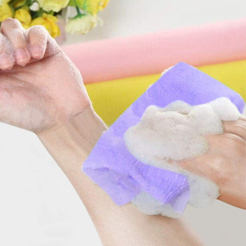 Aniann 5 (5 Pcs Exfoliating Washcloth Towel, Japanese Exfoliating Cloth for Shower, Body Back Scrubber Bath Towel