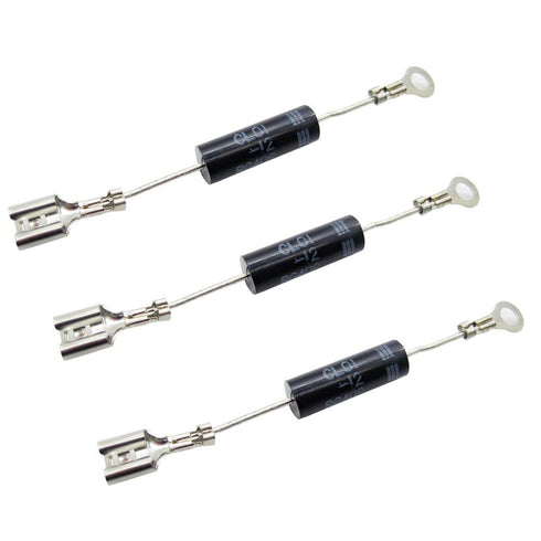 (Pack of 3) CL01-12 Microwave Oven High Voltage Silicon Rectifiers Diodes 350mA 12kV (Replace for HVM12 HVR-1X3 T3512