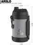 24 108 Sports Water Jug - Gallon Water Bottle - Large Insulated Stainless Steel Bottle for Gym, Workouts, Basketball