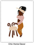 African American Baby Girl Room Decor - Black Girls Bedroom Decor - Baby Nursery Decor - Little Girls Bedroom Wall Art