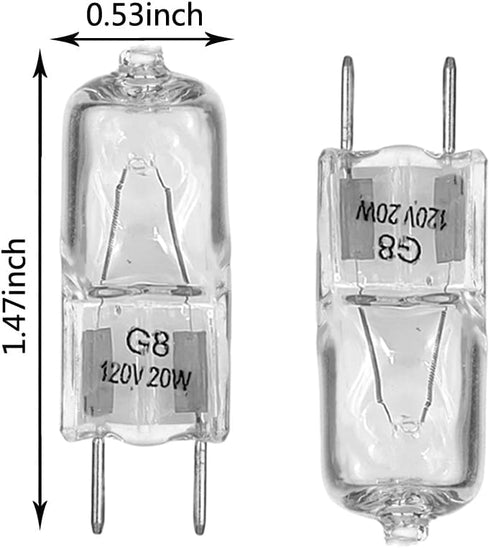 Light Bulb for GE Microwave Oven, 120V/20W Replacement Halogen Bulb, Fits GE Kenmore Samsung Maytag Elite Microwave