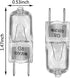 Light Bulb for GE Microwave Oven, 120V/20W Replacement Halogen Bulb, Fits GE Kenmore Samsung Maytag Elite Microwave