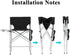 41'' 400LBS Tall Directors Chair, Portable Makeup Artist Chair with Side Table, Tall Folding Chair for Camping, Home