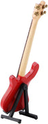 Red Miniature Bass Guitar Wood Replica Model Ornament - Adjustable Stand Mini Art Projects Christmas Gift