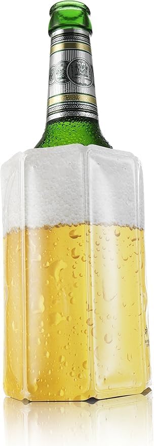 Vacu Vin Flexible Beer Cooler Sleeve – Reusable Ice Sleeve for Standard Bottles – Portable Drink Chiller