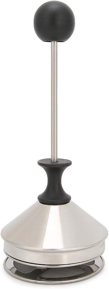Fdit 400ml Stainless Steel Bubbler Milk Frother, Handheld Foam Maker for Lattes, Whisk Drink Mixer for Coffee