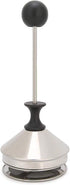 Fdit 400ml Stainless Steel Bubbler Milk Frother, Handheld Foam Maker for Lattes, Whisk Drink Mixer for Coffee