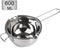 Stainless Steel Double Boiler Pot, 600ML for Melting Chocolate, Candy, and Candle Making (18/8 Steel)