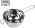Stainless Steel Double Boiler Pot, 600ML for Melting Chocolate, Candy, and Candle Making (18/8 Steel)
