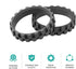 Tires for iRobot Roomba Wheels Series 500, 600, 700, 800, 900, Anti-slip Replacement for All Roomba Models (Pack of 2)