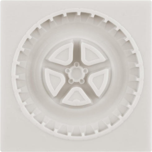 3D Round Tire Fondant Mold, Truck Wheel Silicone Mold for Cake Decorating, Cupcake Topper, Chocolate, Gum Paste Set of 1
