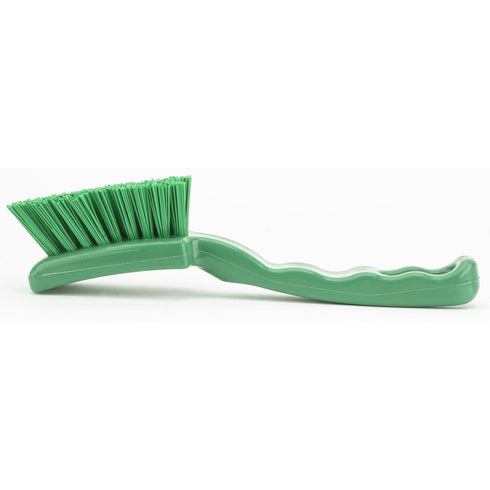 41395EC09 7 Inches, SPARTA Plastic Scrub Brush, Detail Brush, Kitchen Brush With Hanging Hole For Cleaning, Green