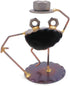 Singing Frog Collectible Handmade Metal Art Figurine, Desk Accessories, Trophy, Home Office Décor