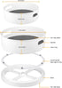 Semlos 360° Rotating Lazy Susan Organizers, 2 Packs of 9" and 12" Turntable Spice Rack Organisers for Kitchen and