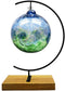 YY YEARCHY Metal Stand for Hanging Glass Globe Ball - Terrarium Air Plant Stand, Flower Pot Holder (G rectangle wood)