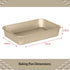 Glad Nonstick Baking Pan - Oblong Metal Dish for Cake and Lasagna, Heavy Duty Carbon Steel