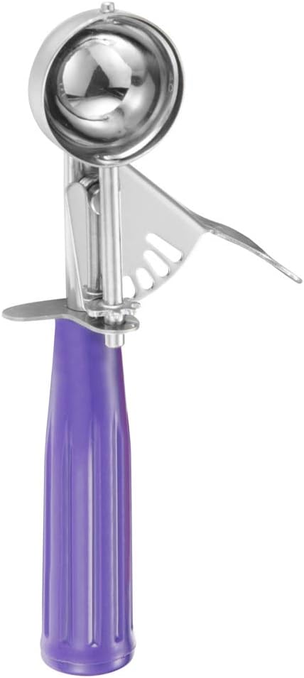 Ice Cream Scoop, Small Size Cookie Scoop with Trigger Release for Meatballs, Melon, and Ice Cream, Stainless Steel