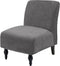 TOPYUMH Velvet Accent Chair Covers Luxury High Stretch Armless Chair Slipcovers for Large