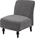 TOPYUMH Velvet Accent Chair Covers Luxury High Stretch Armless Chair Slipcovers for Large