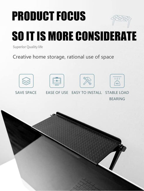 BSASHF 2 11.8 4.7 inch park TV Top Shelf apple tv mount Monitor Shelf Screen Storage Shelf floating tv stand Router