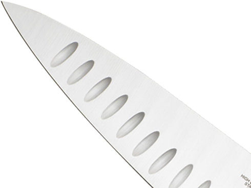 Mercer Culinary M22611 Millennia Chef's Knife, 10-Inch Granton Edge, Black Handle
