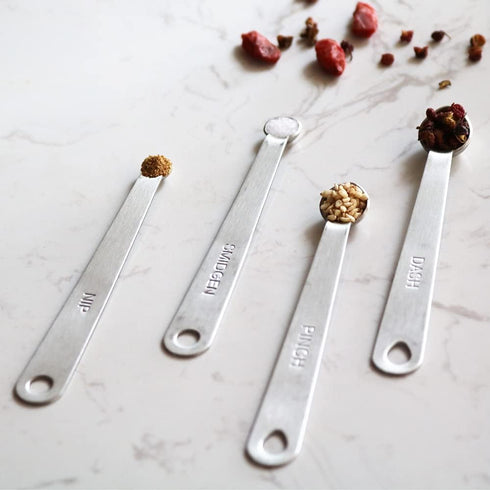 Mini Measuring Spoons Set | Small Stainless Steel Teaspoon for Cooking and Baking, Suitable for Tiny Ingredients