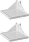 Generic 2 PCS Grow Tent Corner Shelf,16 mm Grow Tent Accessories,White Grow Tent