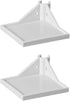 Generic 2 PCS Grow Tent Corner Shelf,16 mm Grow Tent Accessories,White Grow Tent