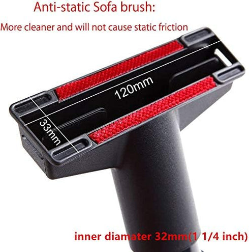 EZ SPARES 5PCS Universal Replacement Vacuum Cleaner Accessories, 32mm&35mm Horsehair Brush Kit