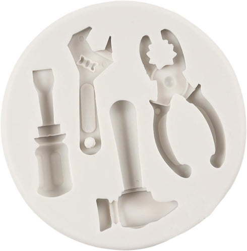 Hand Tools Silicone Mold, Construction Tools Chocolate Fondant Molds for Cake Decoration and Crafts
