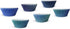 qiqee 300 Pcs Mini Gradient Cupcake Liners, 6 Designs Blue Gradient Baking Cups, Small Size Cupcake Wrappers