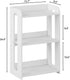 3 HAYOFAMY Tier End Table Nightstand White, Small Bookshelf with Open Shelf, Narrow Side Table Bedside Table