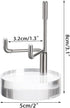 Hipiwe Adjustable Metal Arms Display Stand, Small Easel Holder with Acrylic Base for Fossil, Coral, Geodes, Rock,