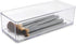 Isaac Jacobs Clear Acrylic Rectangular Stackable Storage Organizer, 9" L x 3.5" W x 2.5" H, Multi-Functional