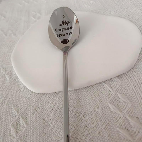 Coffee Gift Spoons for Women Men - Funny My Coffee Spoon for Dad, Wife, Christmas Birthday Gift for Friends