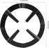 Haofy Stainless Iron Stove Support Rack, Cast Iron Wok Support, Black Coffee Pot Shelf for Gas Range Grate Support Stand