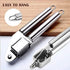 Garlic Press Stainless Steel by Hallucinity, Heavy Duty Kitchen Tool Garlic Mincer, Easy to Clean and Rust Proof