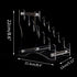 Knife Display Stand,Knife Display,Acrylic Knife Display Case,Suitable for dagger, EDC, mini knife. Holds 6 pocket knives(transparent) by HHUXIUE