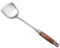 AOOSY Wok Spatula, 15.7 Inches, 18/10 Stainless Steel Utensil with Wooden Handle for Kitchen Cooking