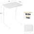 Allpop 6 3 Max TV Tray Table, Large TV Dinner Tray for Eating, Adjustable Tray Stand on Couch & Bed, Folding Laptop