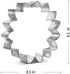 COOKIECUTTER.COM Large Sunflower Cookie Cutter 4.5 Inch – Tin Plated Steel Cookie Mold
