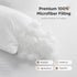 Acanva 1 Count Polyester Decorative Rectangle Throw Pillow Inserts, Hypoallergenic Form Stuffer Cushion, 16x26, White