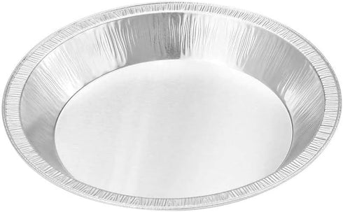 KitchenDance 9 Inch Heavy Duty Aluminum Pie Tins - Disposable Pie Pans, Oven and Freezer Safe, 100% Recyclable