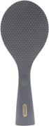 Non Stick Rice Scooper - Silicone Standing Rice Spoon Paddle - Heat Resistant Rice Cooker Spoon (1 Pack, Black)