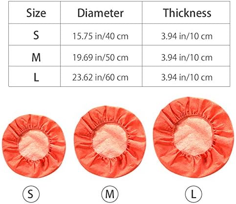 Kelendle 15.75 inches Round Tatami Cushion Cover Straw Floor Ottoman for Meditation & Living Room Indoor/Outdoor