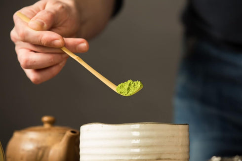 Japanese Chashaku - 2 pcs Bamboo Matcha Scoop for Measuring Matcha Green Tea Powder, Traditional Tea Ceremony Spoon